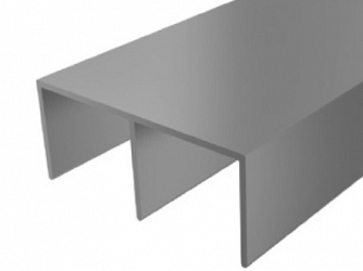 TRILHO ALUM. DUPLO SUP. 3M RM030 - ROMETAL