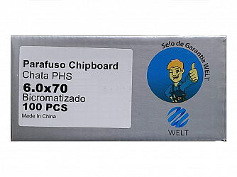 PARAFUSO 6 x 70mm CH CX C/ 100 WELT