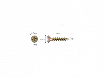 PARAFUSO ENCARTELADO 3,5 X 20mm C/ 20 UNIDADES