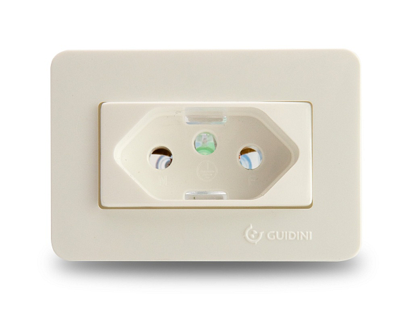 TOMADA EASY INSTAL 20A 3 PINOS BRANCO - GUIDINI