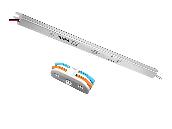 FONTE / CONVERSOR  5A SLIM 60W 12V BIVOLT - RENNA