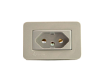TOMADA EASY INSTAL 20A 3 PINOS CINZA - GUIDINI